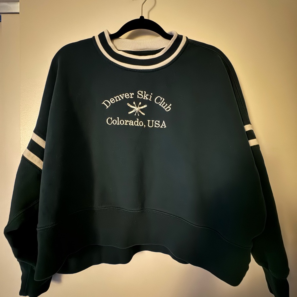 Abercrombie & Fitch Teal Crew Neck Sweater